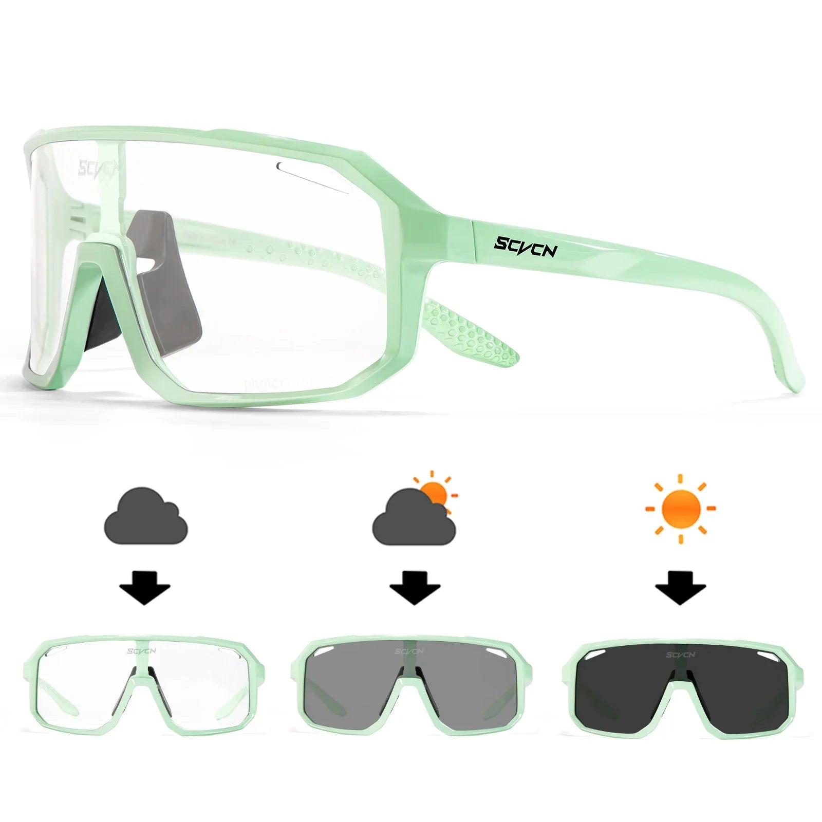 Fotokromatiske sportsbriller