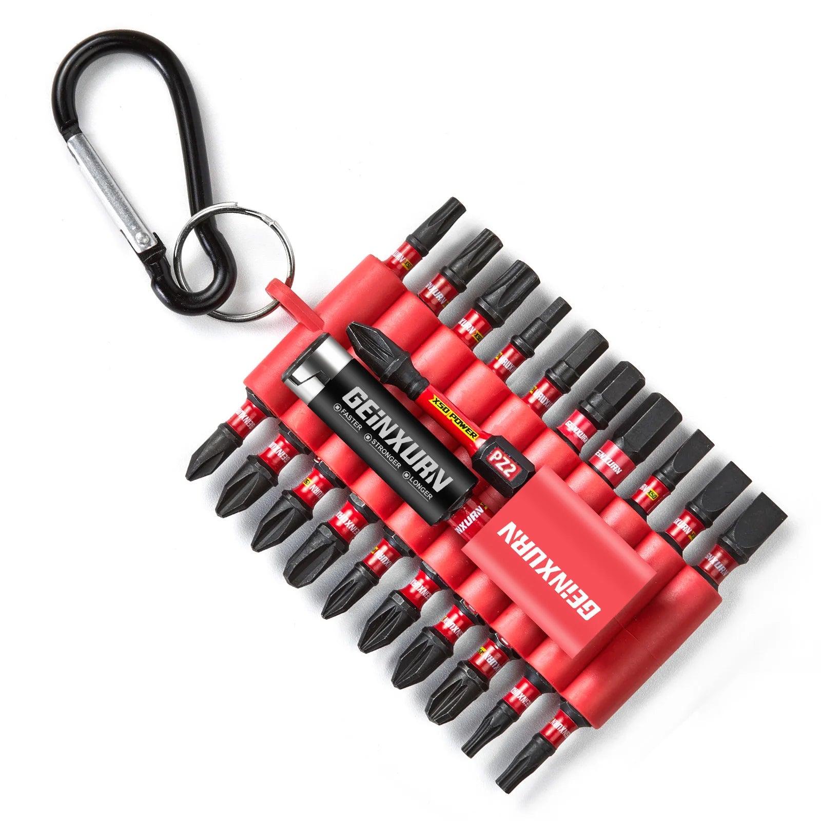 Geinxurn 22-bitssett med karabinkrok