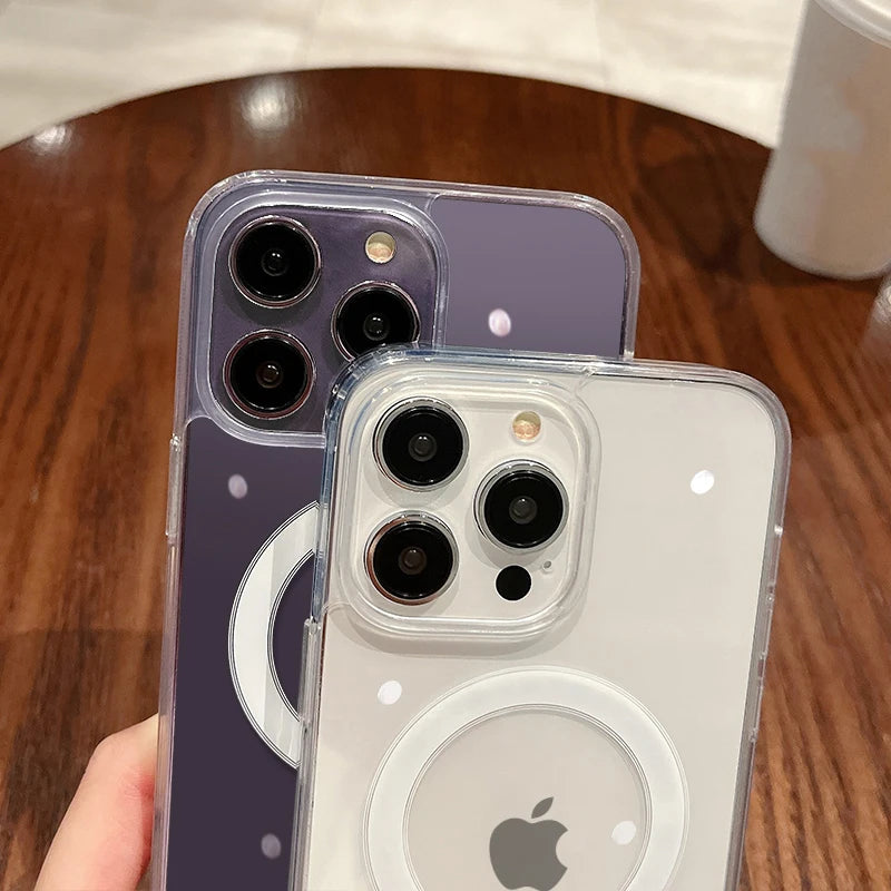 Gjennomsiktig MagSafe deksel iPhone